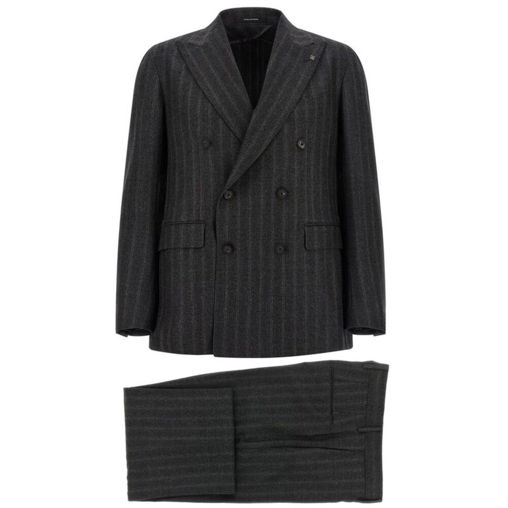 Tagliatore Gray Virgin Wool Two-Piece Men's Suit
